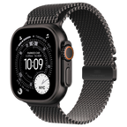 Apple Watch Ultra 3 5G Zwart - Milanees band Zwart