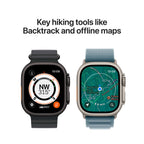 Apple Watch Ultra 3 5G Zwart - Ocean band Neongroen