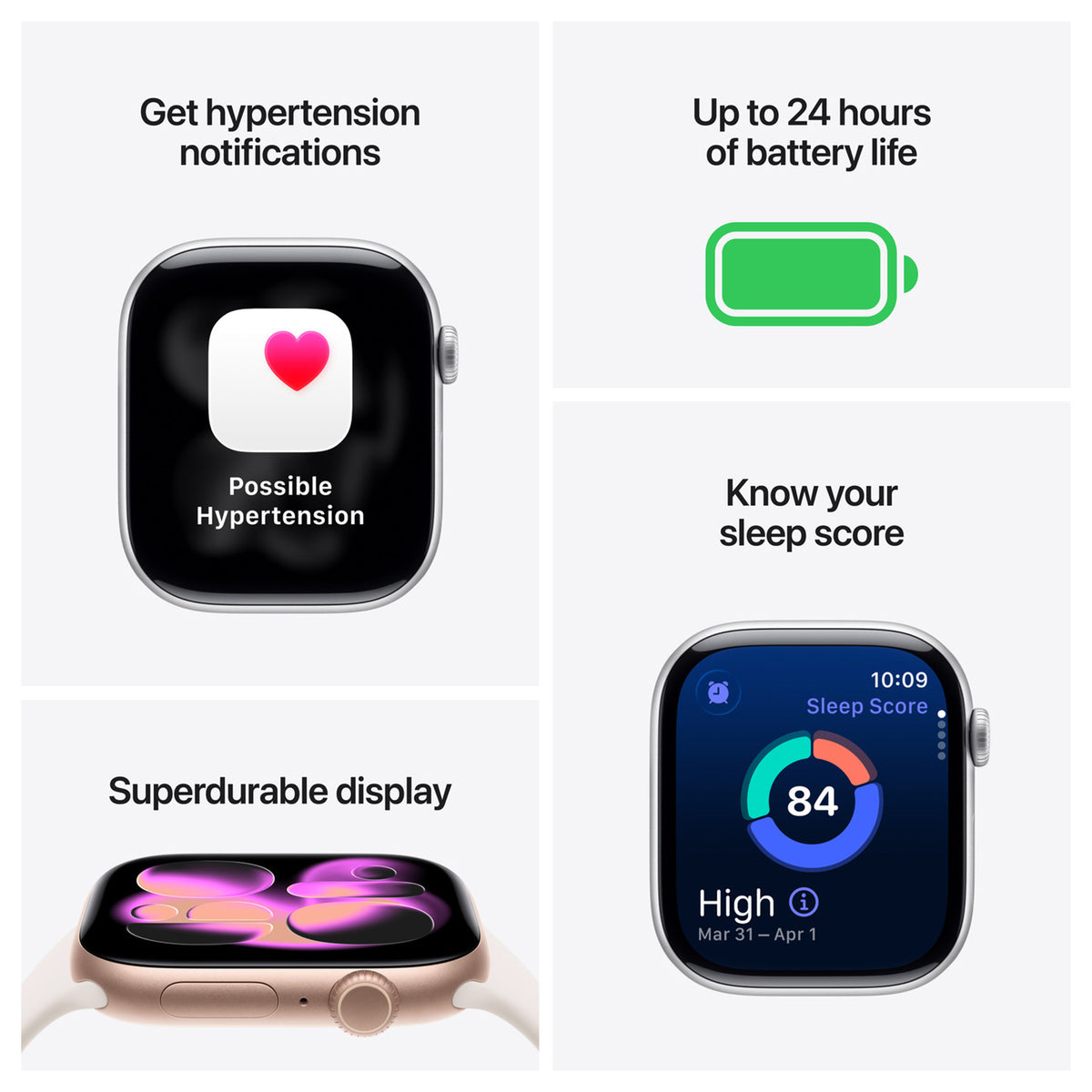 Apple Watch Series 11 46mm - Gitzwart Aluminium Zwart Sportband