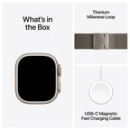 Apple Watch Ultra 2 49mm - Milanees band Naturel
