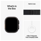 Apple Watch Ultra 2 Zwart 49mm - Alpine band Zwart