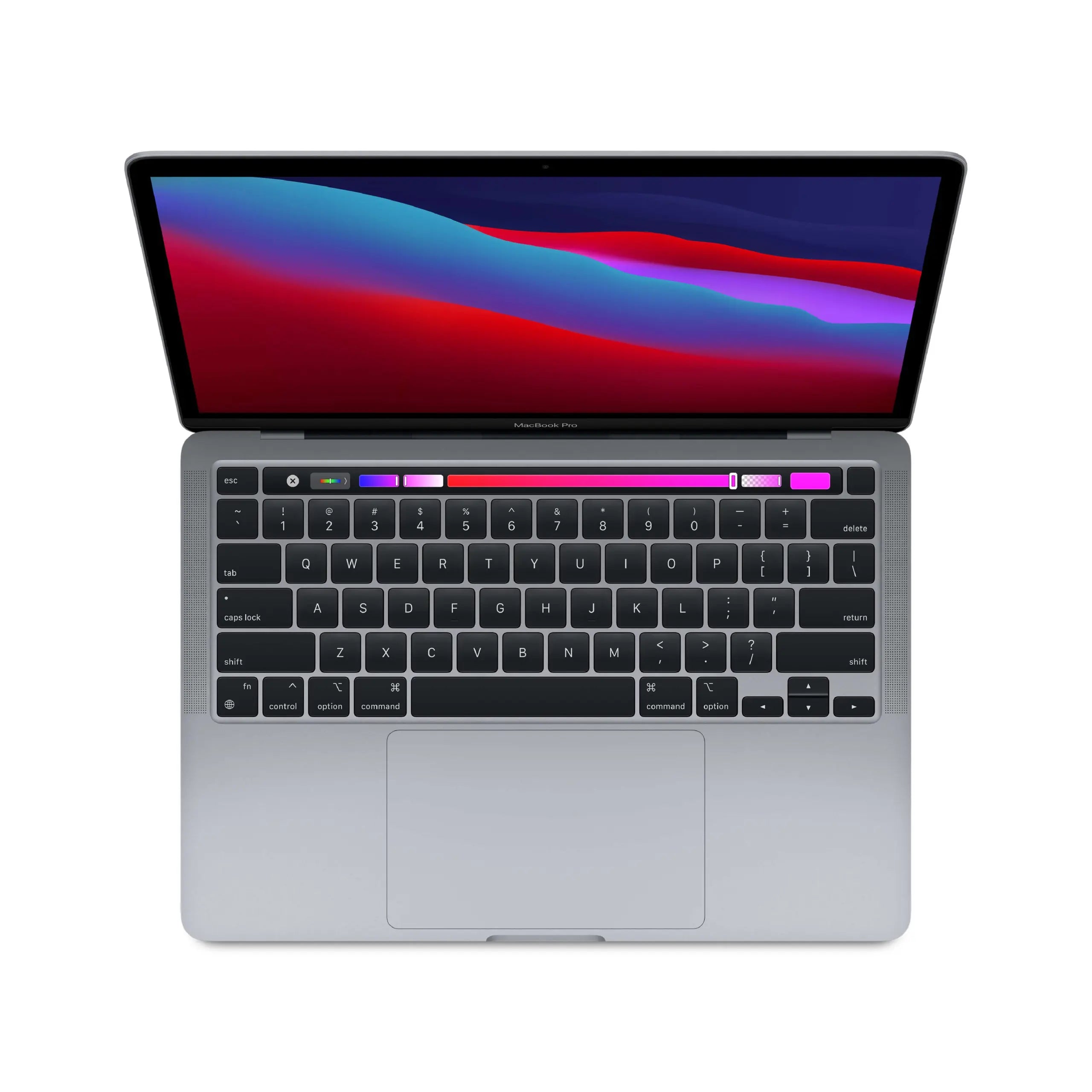 MacBook Pro 13 inch Touchbar M1 8-core CPU 8-core GPU 256 GB Space gray