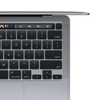 MacBook Pro reacondicionado de 13 pulgadas con Touchbar M1 8 GB / 256 GB plata (QWERTZ/ALEMÁN) gris