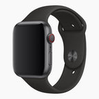 Correa de Apple Watch reacondicionada 44 mm / 45 mm Sport negra - lateral