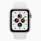 Reloj Apple Watch SE 2020 reacondicionado GPS 44 mm plata - frente