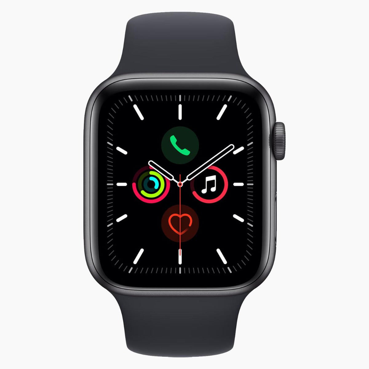Refurbished Apple Watch SE 2020 GPS 40 mm zwart - voorkant