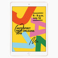Refurbished iPad 2019 32 GB goud - voorkant